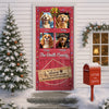 This Humans Just Live Here With Us Door Cover Personalized Gift For Dog Lovers HO82 900258