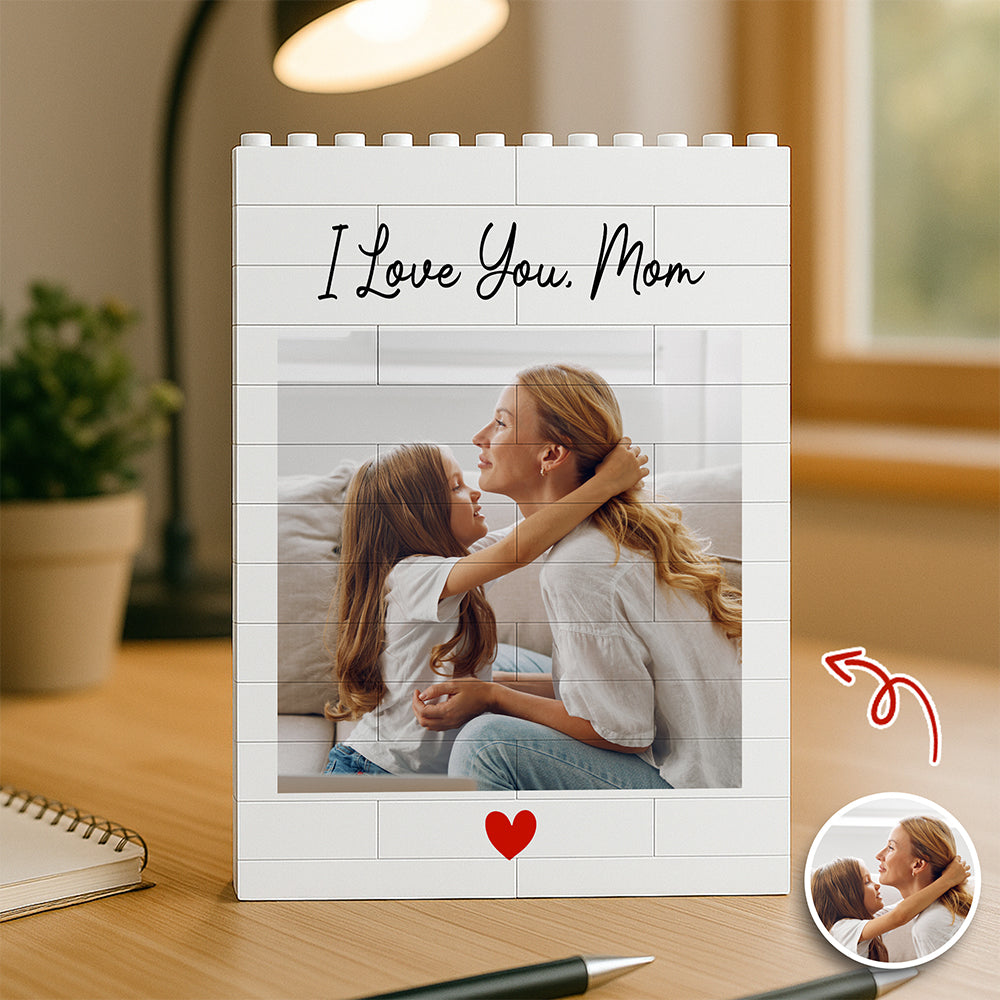 Custom Photo I Love You Mom Happy Mother's Day Building Block CH07 910778