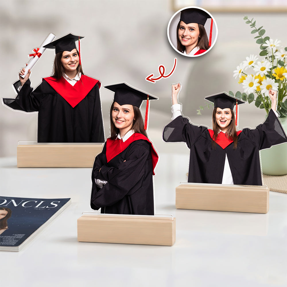 Custom Photo Acrylic Statuette, Gift for Family, Friends, Graduation Gift HO82 901136