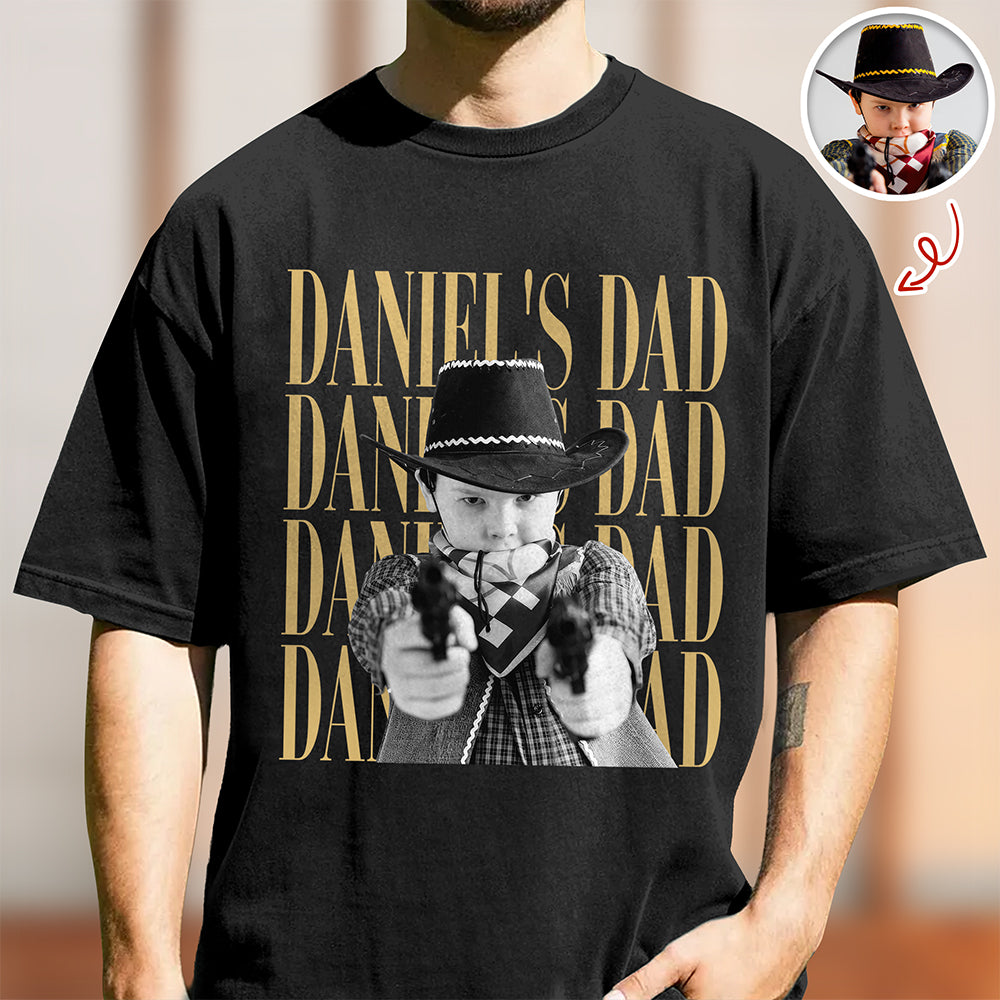 Personalized Vintage Photo Dad, Mom, Grandpa, Grandma Family Dark Shirt HA75 921402