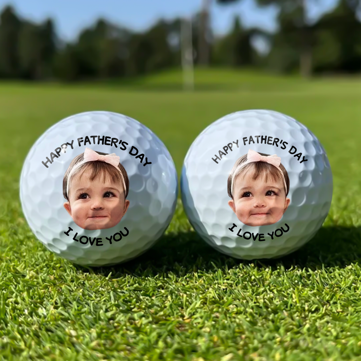 Custom Baby Photo First Father's Day Golf Ball For Golf-Loving Dad LM32 893471