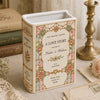 Personalised Wedding Toile De Jouy Ceramic Book Vase Bridal Shower Gift, Engagement Gift CH07 180192
