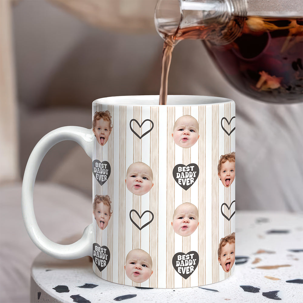 Custom Face Photo Best Dad Ever Mug Father's Day Gift LM32 669143