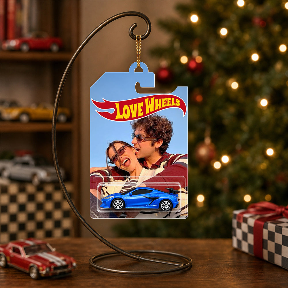 Personalized Photo Love Wheels Christmas Ornament Gift For Couple CH07 180596