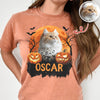 Custom Halloween Cat Photo Comfort Shirt Spooky Season Shirt Cat Lovers Halloween Gift CH07 899622