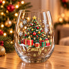 Personalized Christmas Stemless Wine Glass Gift For Family CH07 180970