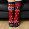 A Girl And Her Dog Christmas - Personalized Crew Socks HO82 900186