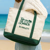 Personalized Take Me To The Beach Embroidered Monogram Beach Bag HO82 894250