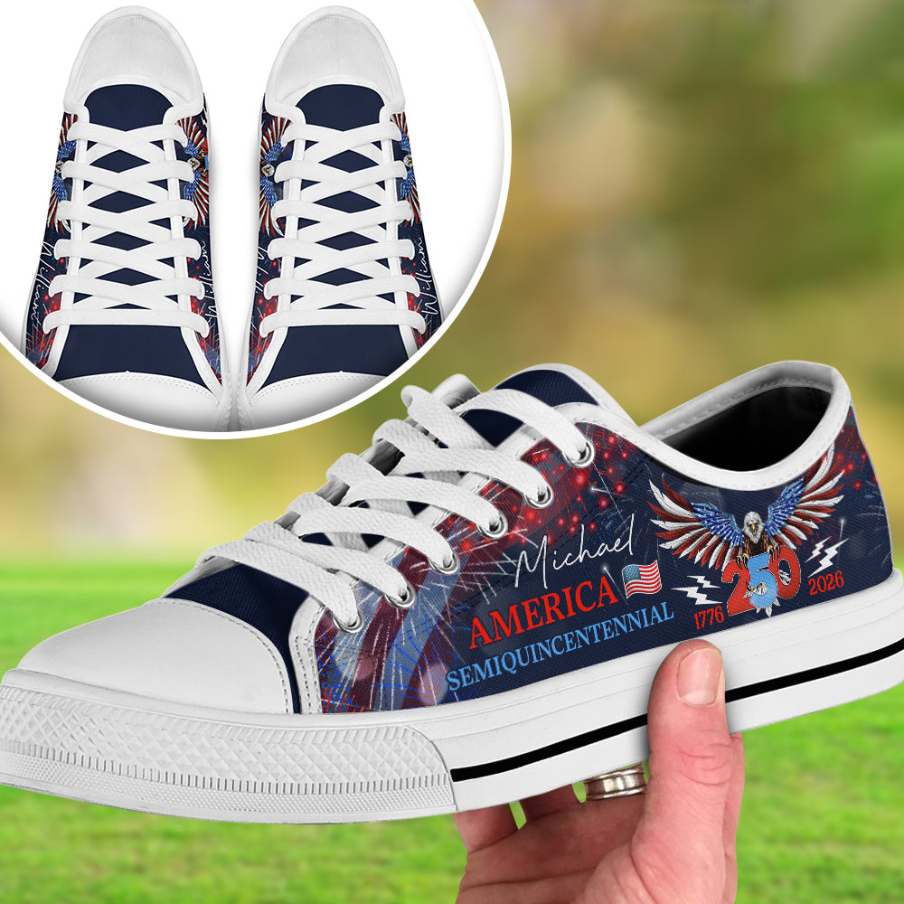 250 Years America Semiquincentennial Patriotic Canvas Shoes HA75 898926