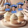 Custom Cute Face Class of 2026 Cupcake Toppers Graduation Party Favors LM32 899395