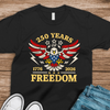 250 Years Of Freedom 1776 - 2026 USA 250th Anniversary Dark Shirt HA75 898054