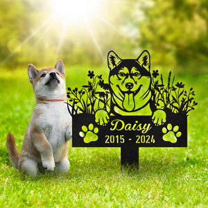 Custom Dog Breed And Name Memorial Garden Stake Personalized Gift TH10 891567