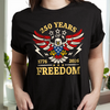 250 Years Of Freedom 1776 - 2026 USA 250th Anniversary Dark Shirt HA75 898054