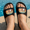 Custom Photo Dog Cat Vintage Retro Slide Sandals CH07 911666