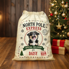Personalized Dog Photo North Pole Express Christmas Santa Sack For Dog Mom Dad CH07 180452