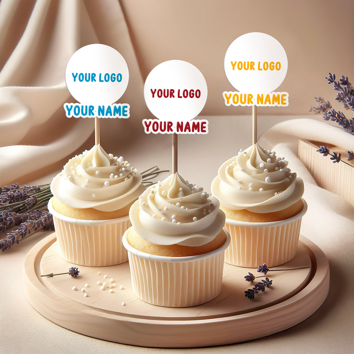 Custom University Logo Class of 2025 Graduation Decoration Cupcake Toppers HA75 892266