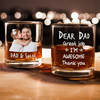 Custom Photo Dear Dad I Am Awesome Custom Photo Print Rock Glass CH07 895808