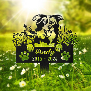 Custom Dog Breed And Name Memorial Garden Stake Personalized Gift TH10 891567