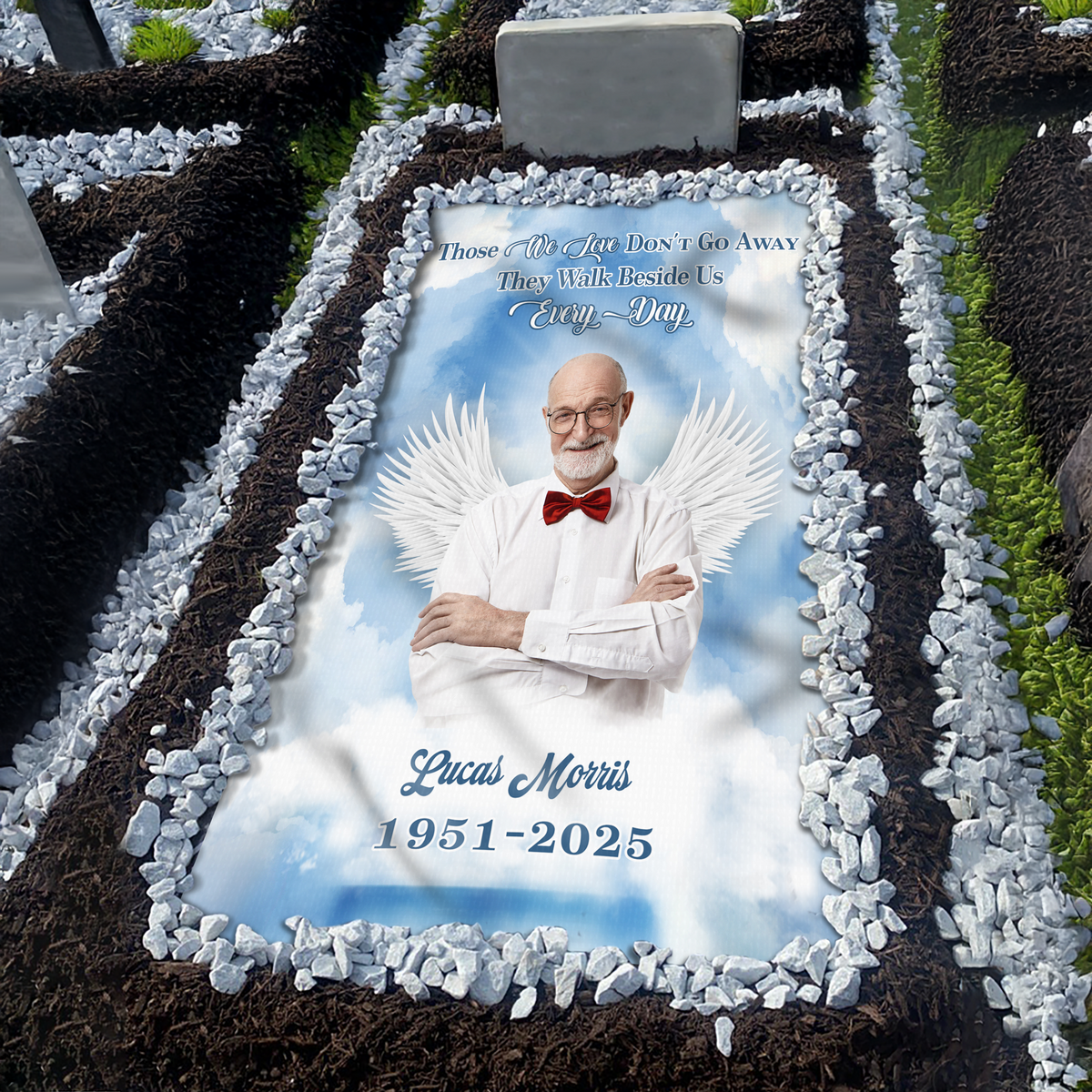 Custom Photo Forever In My Heart Memorial Heaven Grave Blanket TH10 892543