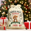 Personalized Dog Photo North Pole Express Christmas Santa Sack For Dog Mom Dad CH07 180452