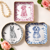 Custom Dog Cat Toile De Jouy Pet Ring Dish For Pet Lover Gift LM32 899679
