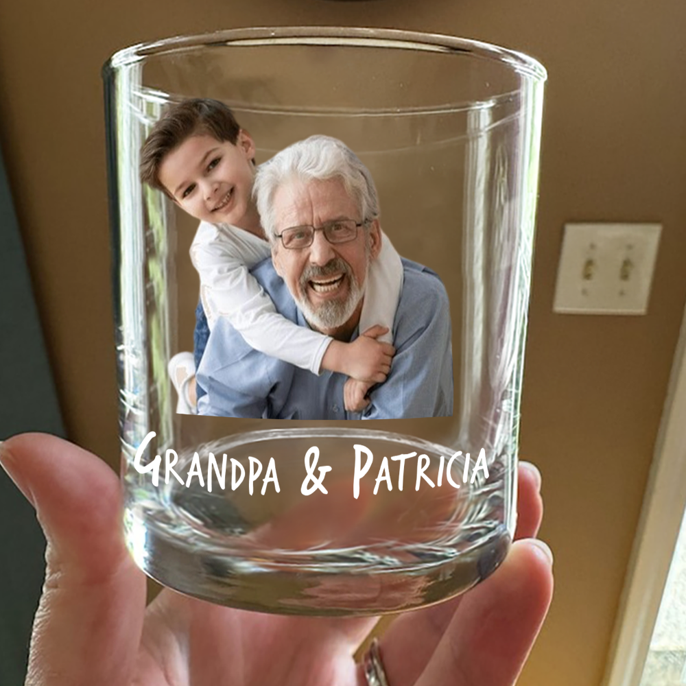 Custom Photo Dear Dad I Am Awesome Custom Photo Print Rock Glass CH07 895808