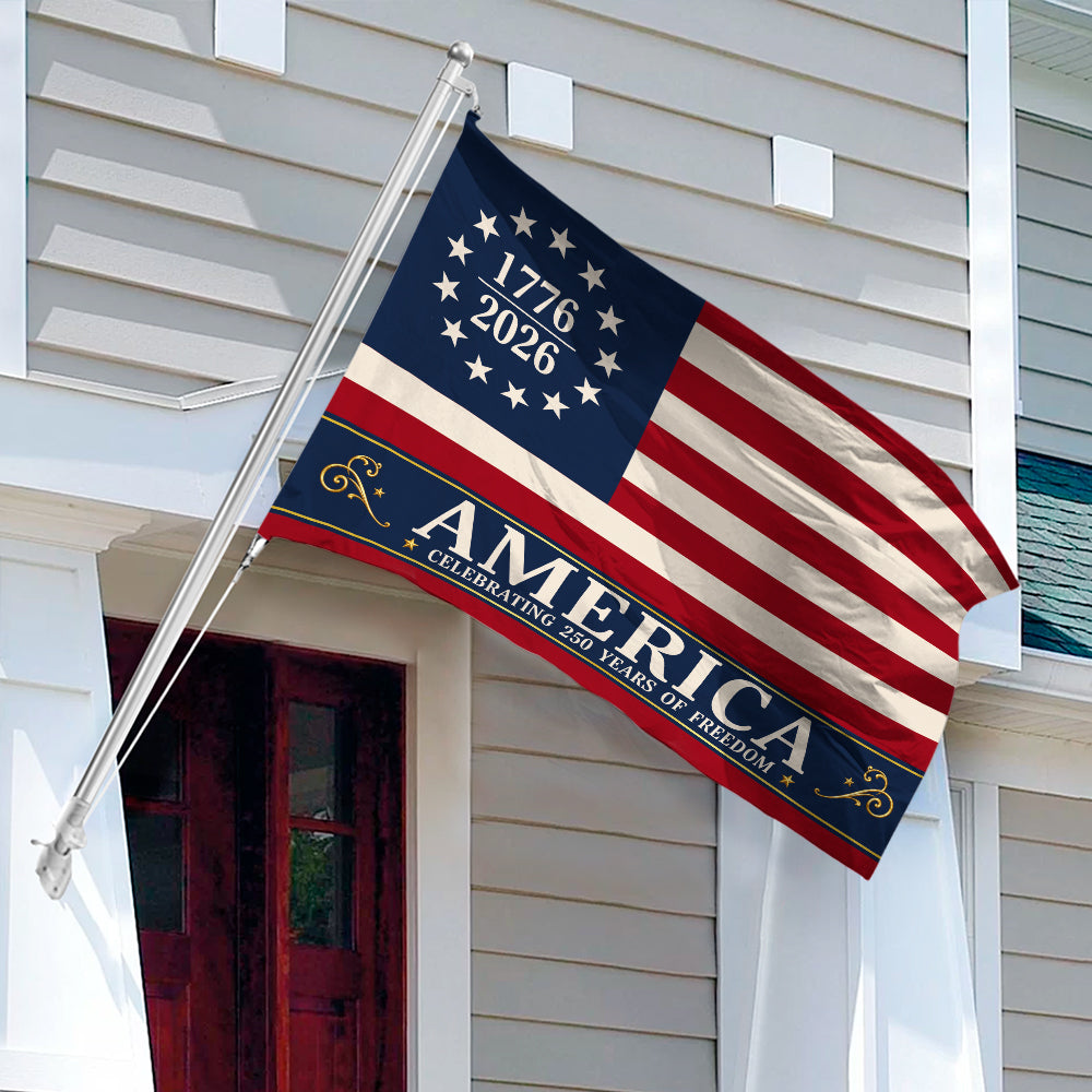 America Celebrating 250 Years of Freedom 1776-2026 House Flag CH07 911838