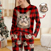 Custom Cat Face Photo With Christmas Accesories Sleepwear CH07 899250