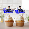 Custom Funny Face Congrats Graduation Party Decoration Cupcake Toppers LM32 893195