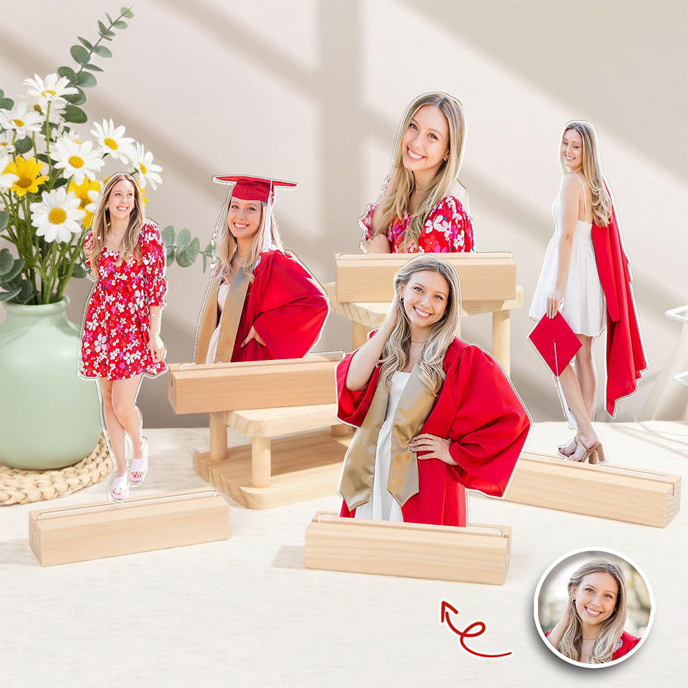 Custom Photo Acrylic Statuette, Gift for Family, Friends, Graduation Gift HO82 901136