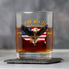 Custom Name God Bless US 250th Anniversary 1776-2026 Eagle Whiskey Glass HO82 902258