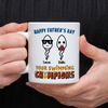 Happy Father's Day Your Swimming Champion Personalized White Mug Funny Father's Day Gift CH07 895360