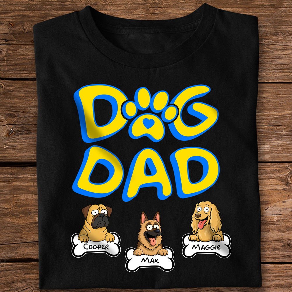 Personalized Dog Mom Dog Dad Dark Shirt Dog Lovers Gifts CH07 895640