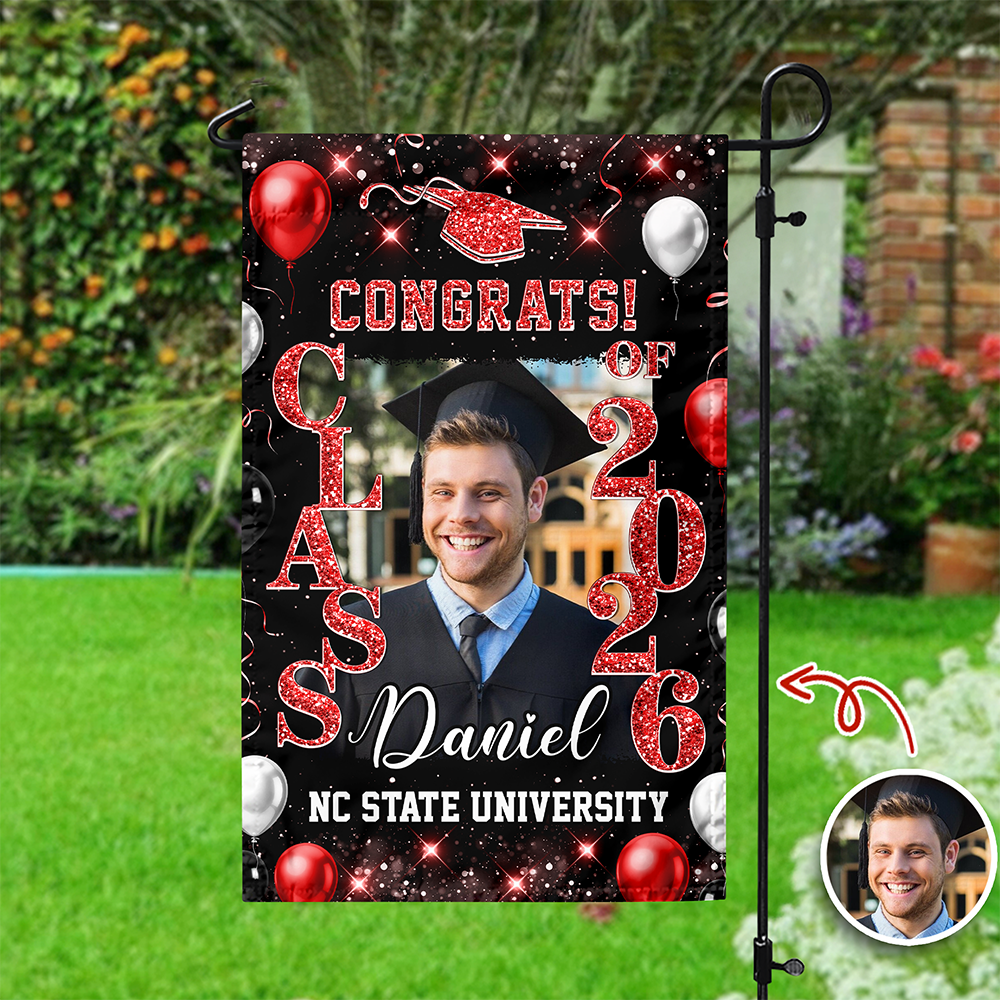 Personalized Photo Graduate Celebration Class Of 2026 Garden Flag HO82 901910