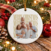 Personalized Vintage Photo Merry Christmas Ceramic Ornament HA75 919278