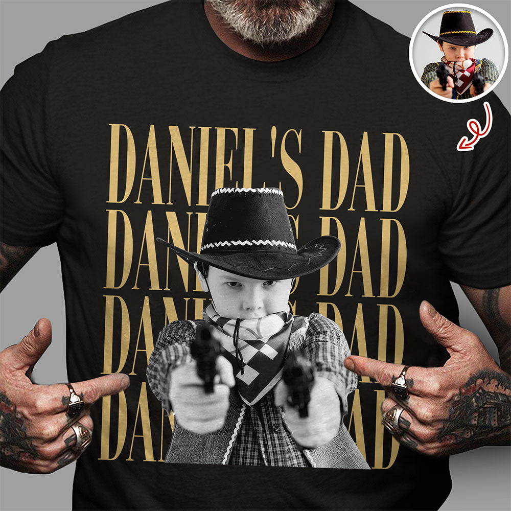Personalized Vintage Photo Dad, Mom, Grandpa, Grandma Family Dark Shirt HA75 921402