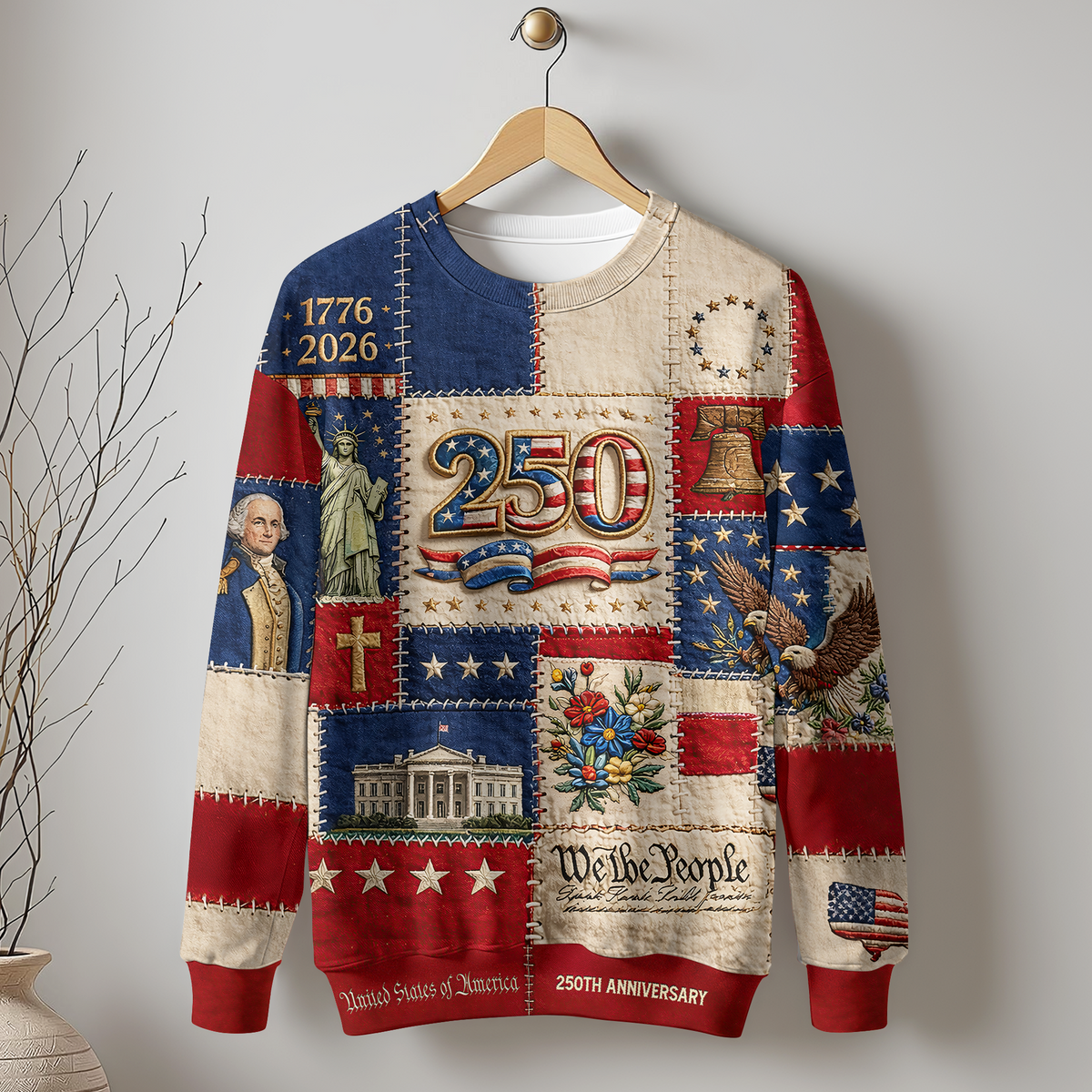 United States of America 250th Anniversary 1776 - 2026 Patriotic 3D Shirt HA75 920250