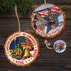 Custom Family Photo United States of America 250 Years Wood Slice Ornament HO82 900126