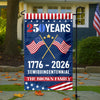 Custom Family Name America 250th Anniversary US Semiquincentennial Garden Flag HO82 901004