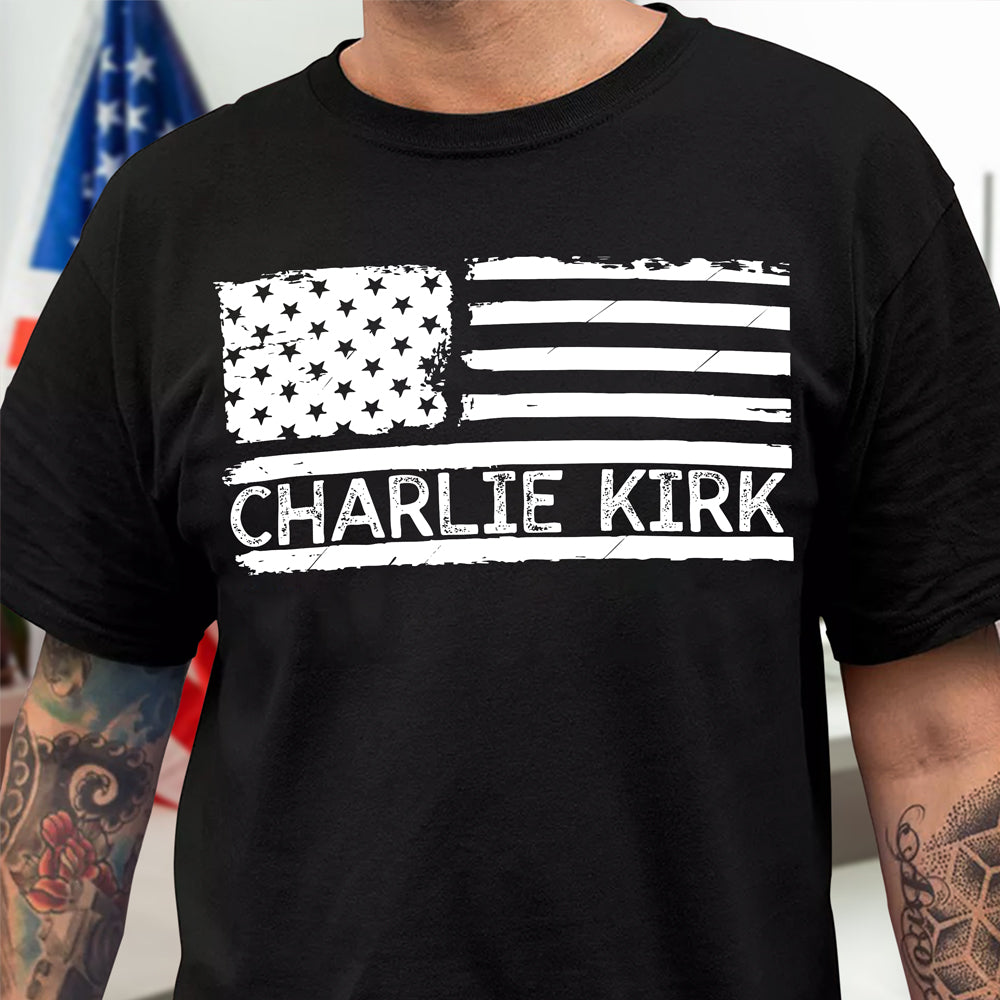Charlie Kirk Memorial Dark Shirt HA75 644115