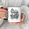 Custom Name Skeleton Bestie Mug – Personalized Halloween Gift for Best Friends HO82 903186