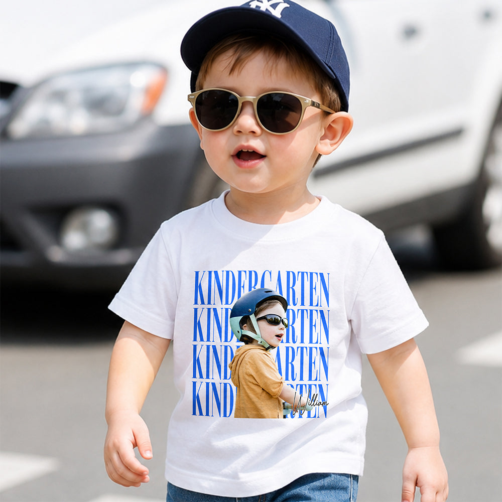 Custom Kid Photo First Day Of School Kid Size Shirt - Personalized Back To School Gift For Kids HA75 921664