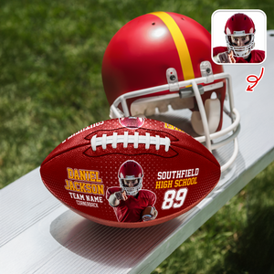 Custom Photo Football Ball Personalized With Text & Colors Gifts For Football Lovers CH07 895758