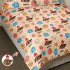 Custom Dog Cat Photo You Left Paw Prints On My Heart 3D Inflated Effect Quilt Bedding Set HO82 900404
