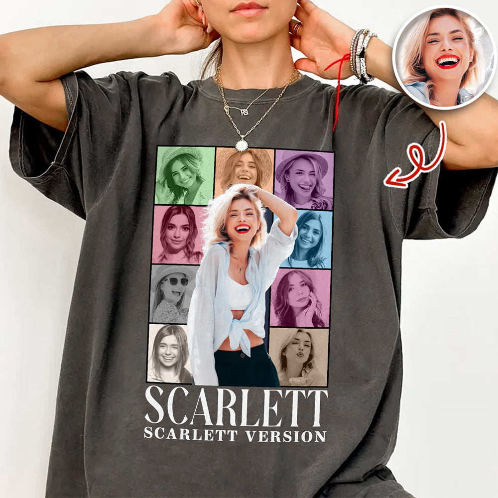 Custom Photo Eras Tour Vintage Comfort Color Shirt CH07 899392