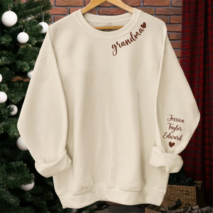 Custom Mama Sweatshirt With Kids Names On Sleeve TH10 892619