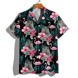 Custom Funny Photo Cat Flamingo Hawaii Shirt Summer Gift HA75 892228