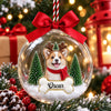 Custom Dog Photo & Name 3D Acrylic Ball Ornament CH07 180410