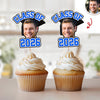 Custom Cute Face Class of 2026 Cupcake Toppers Graduation Party Favors LM32 899395