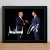 Charlie Kirk - Donald Trump Autographed Signed Picture Frame LM32 65505